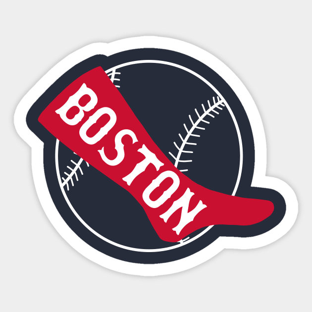 Old School Boston Red Sox Fan Sticker by ClothesContact